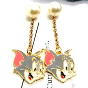 Betsey Johnson Tom and Jerry Earrings